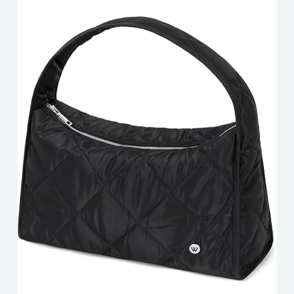 ( WESTBRONCO) Black Quilted Women's shoulder Bag